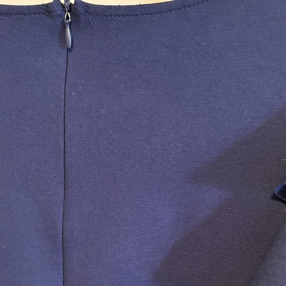 Design Lab Navy Blue Ruffle Sleeve Dress - Picture 6 of 6